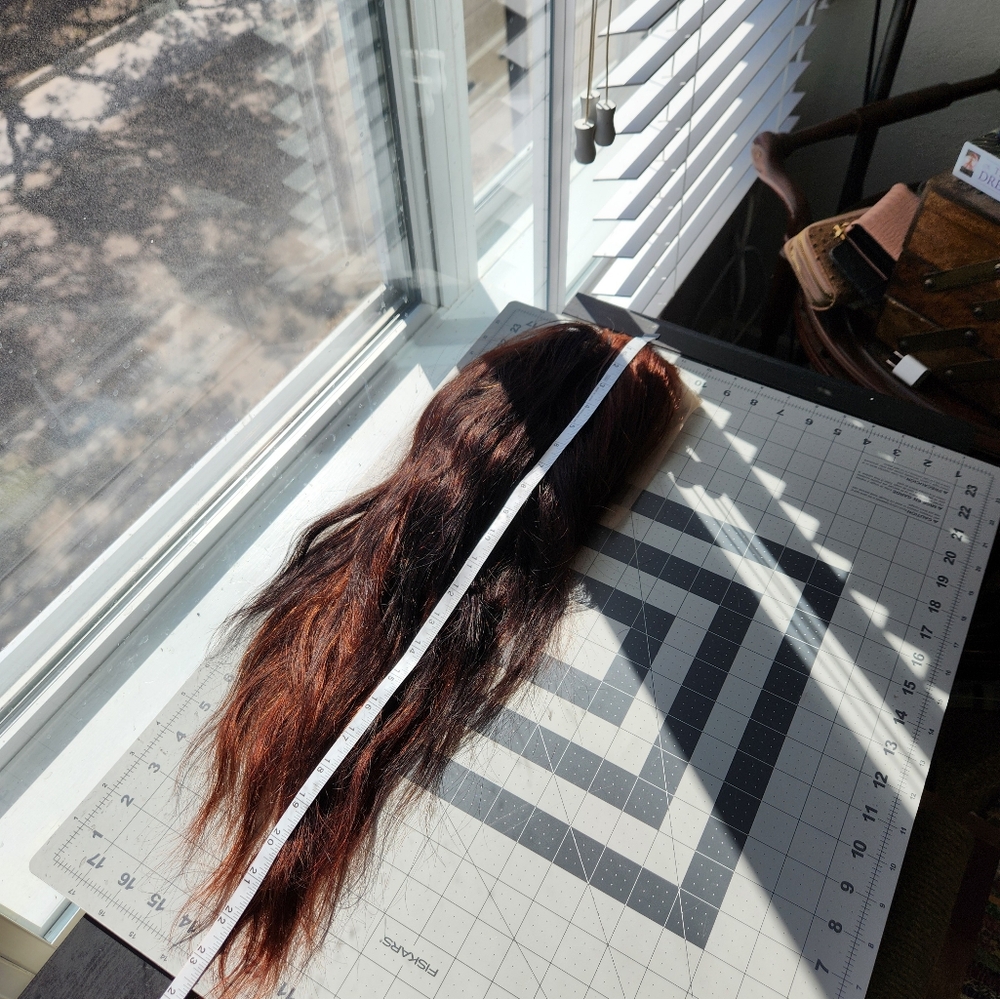 Human Hair Halo Dyed Lacefront Wig - Picture 9 of 9